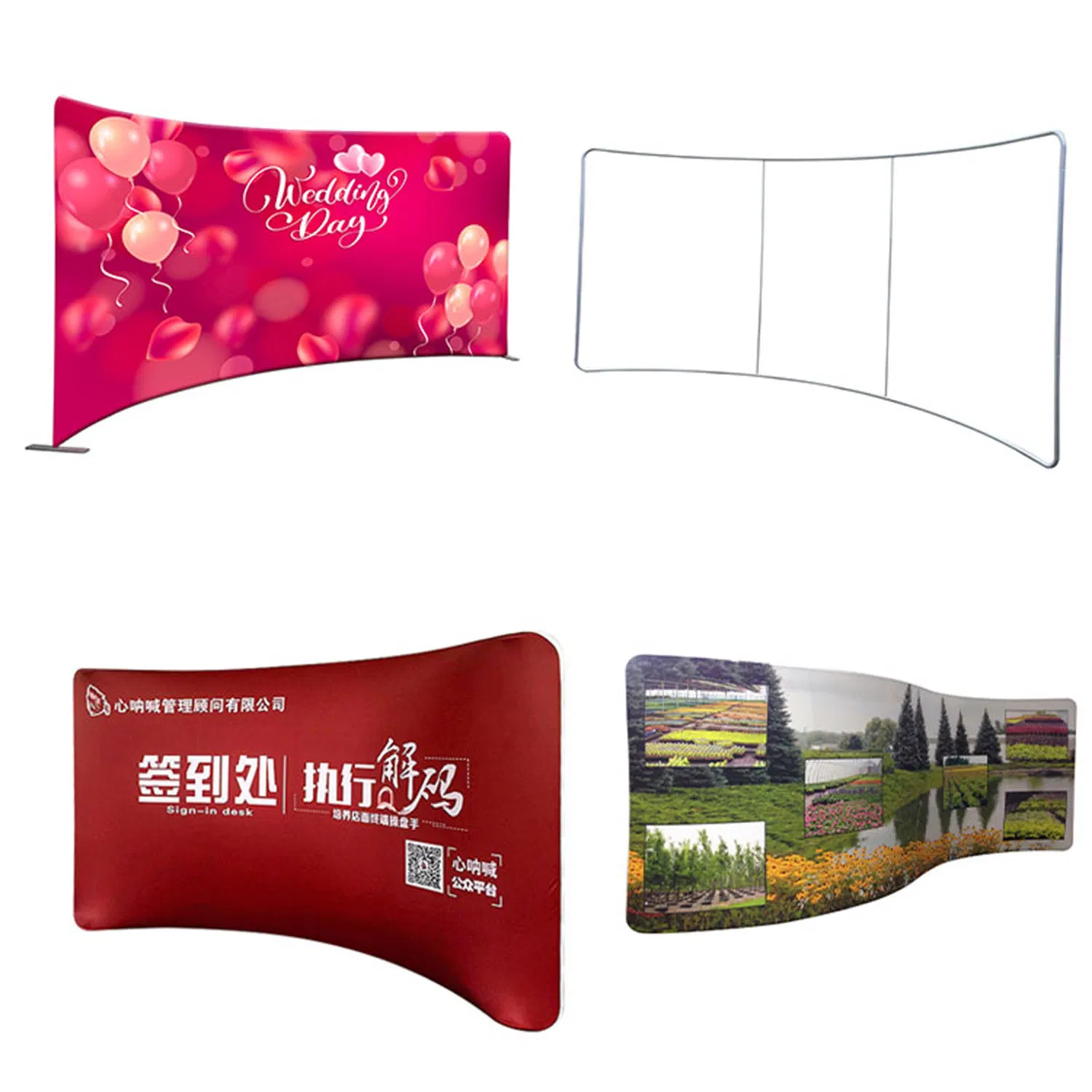 10FT Versatile Trade Show Tension Fabric Display Frame for Exhibitions