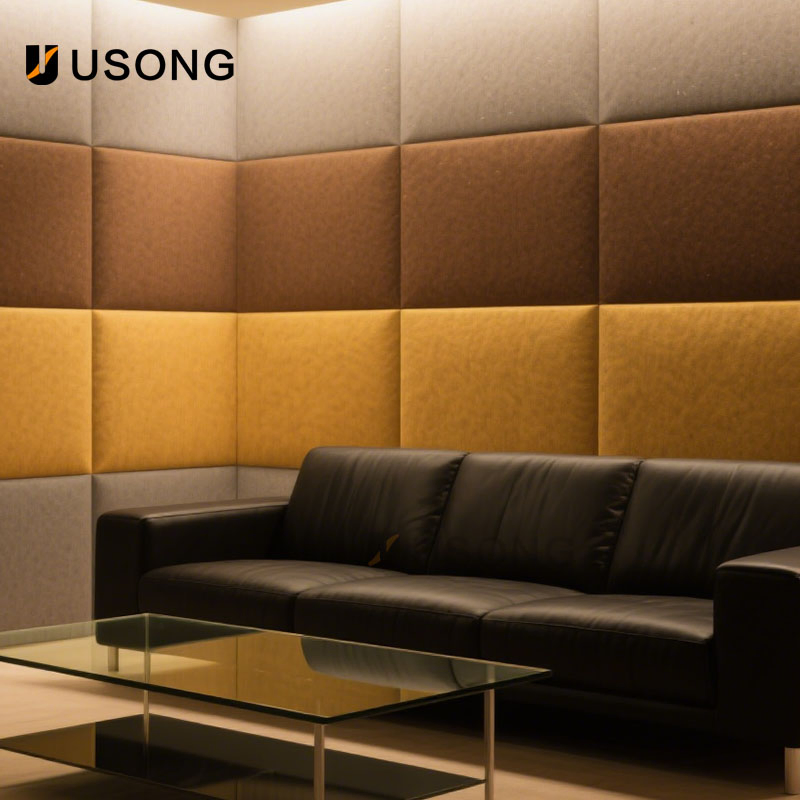 Custom Polyester Fiber Felt Fabric Wall Panels with Graphic Design Support