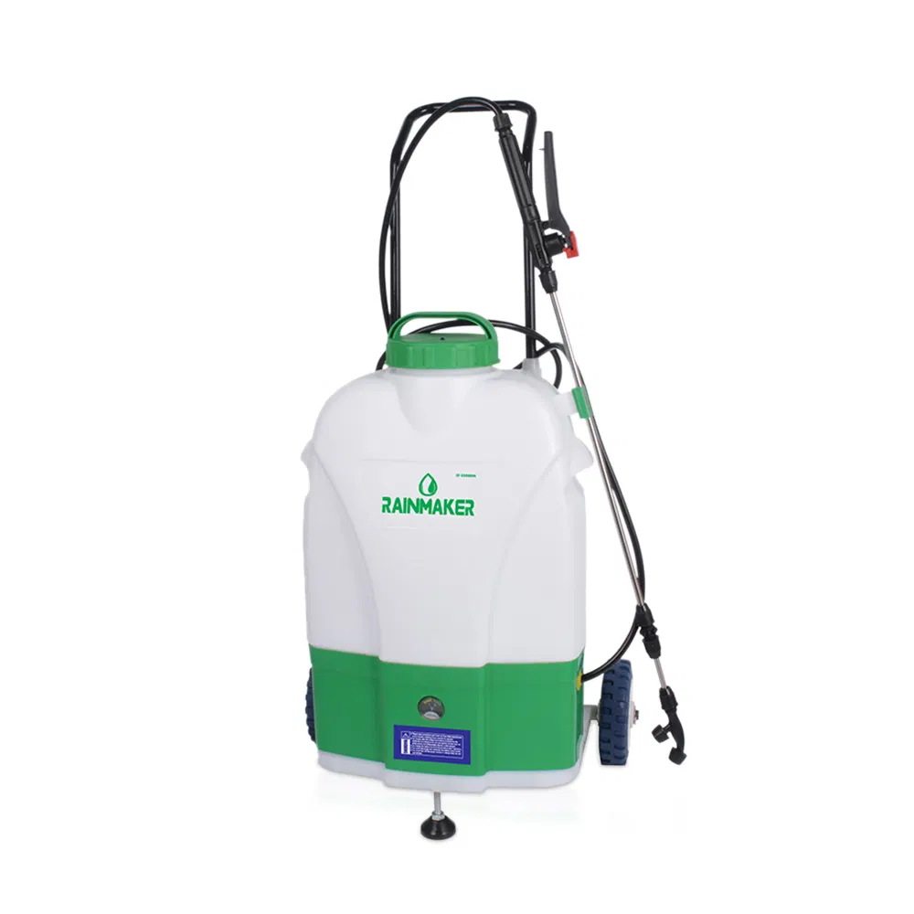 Rainmaker Customized 20L Agricultural Portable Plastic Pesticide Battery Wheel Sprayer