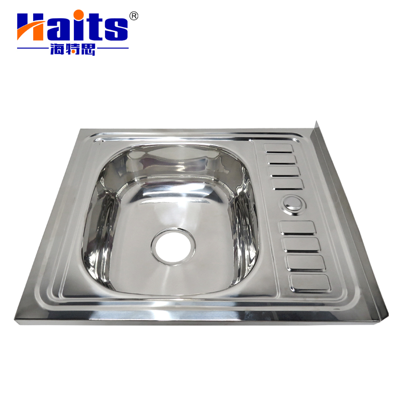 201 Stainless Steel Polish Regular Kitchen Sink with Plate