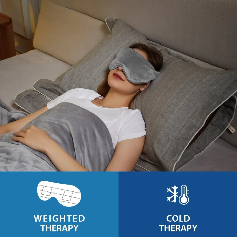 Premium Glass Beads Filling Heavy Sleep Eye Mask Weighted Eye Mask