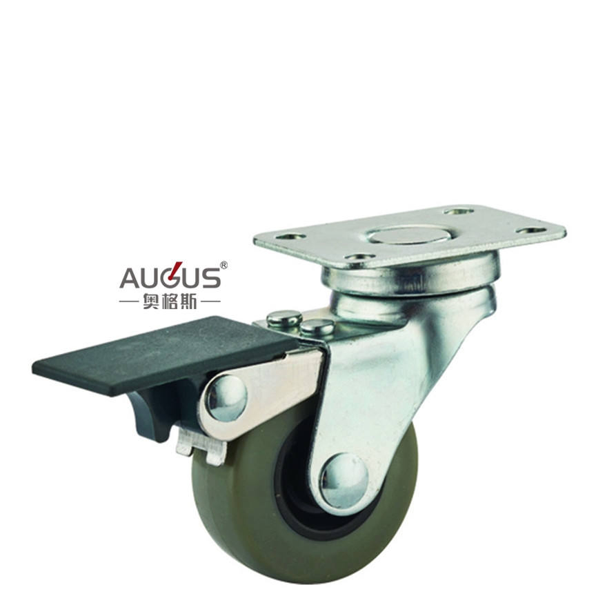 Augus Factory Wholesale Light Duty 1.25/1.5 Inch TPR Caster Wheels