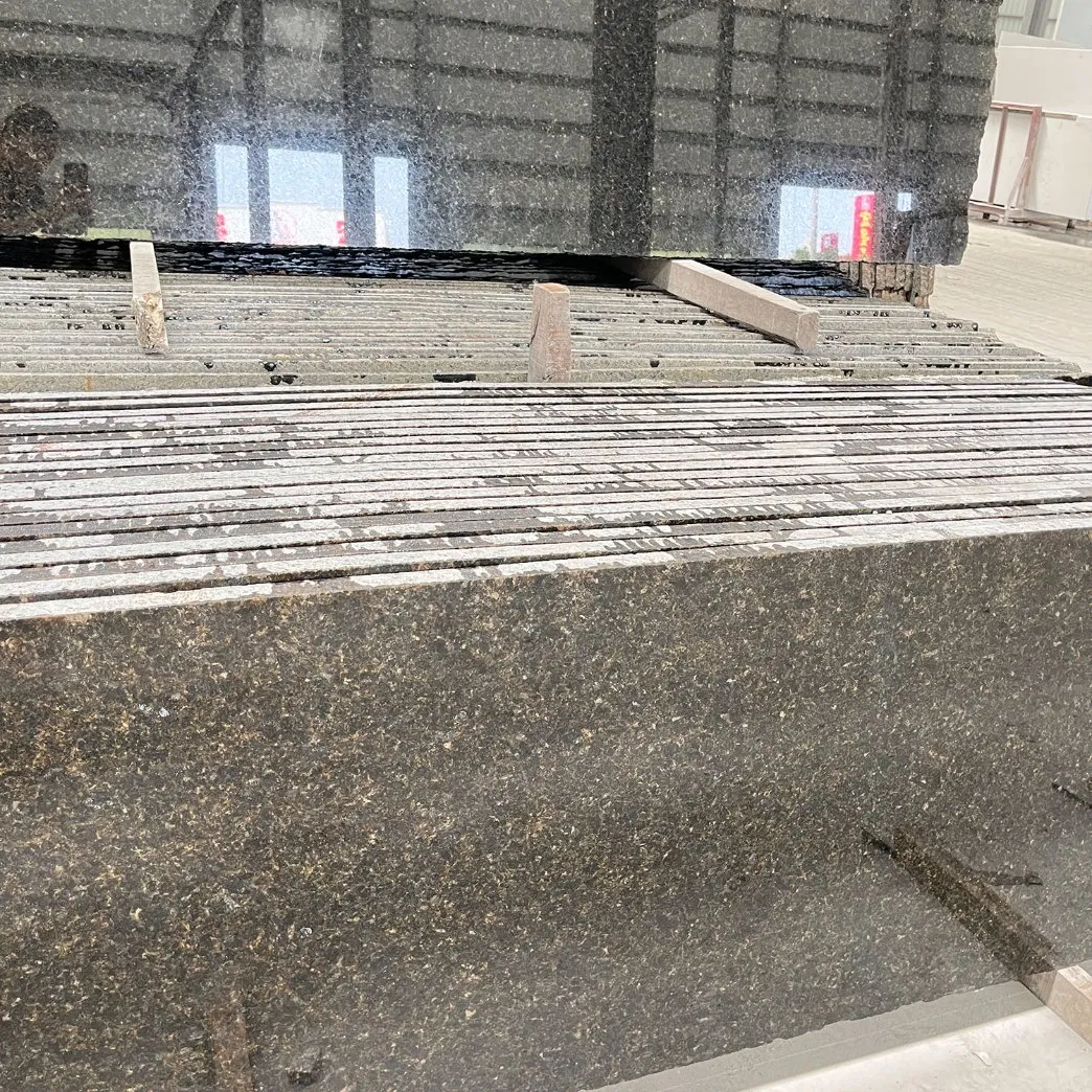 Top Sales Brazil Stone Uba Tuba Green Kitchen Granite Tiles for Building Projects