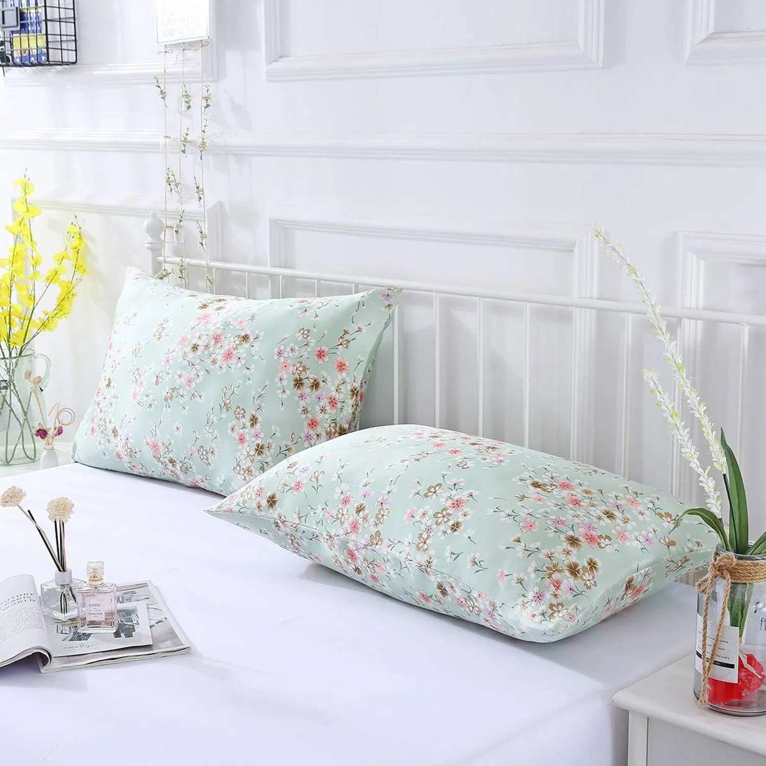 Nice Print Silk Pillowcase for Hair and Skin
