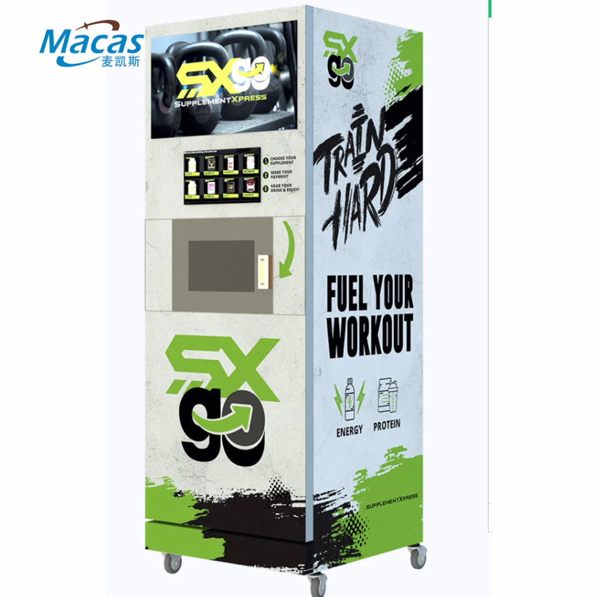 High Tech Automated Fresh Protein Powder Mixing Station Vending Machine with Mobile APP