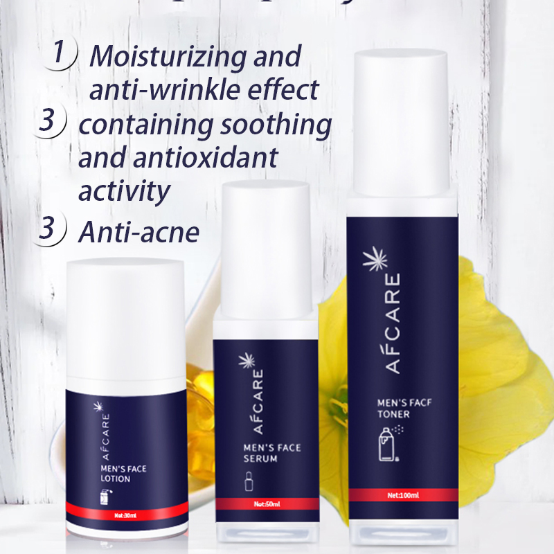 Private Label OEM Custom Men Skin Care Set Whitening and Repair Skin Skin Care Set Facial Cleansing