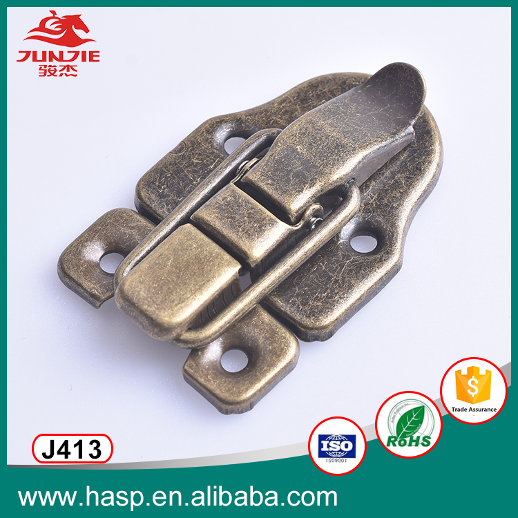 Manufacturer Box Hardware Accessories Latch Lock Customized Bronze-Colored Luggage Latch Lock J413