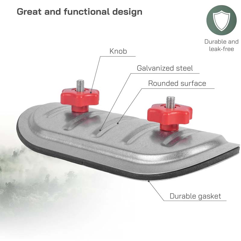 HVAC Systems Parts Galvanized Steel Round Duct Access Door with Rubber Gasket