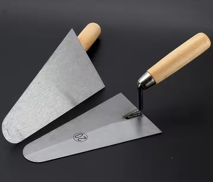 Manganese Steel Carbon Steel Wooden Handle Bricklaying Trowel Cleaning Trowel