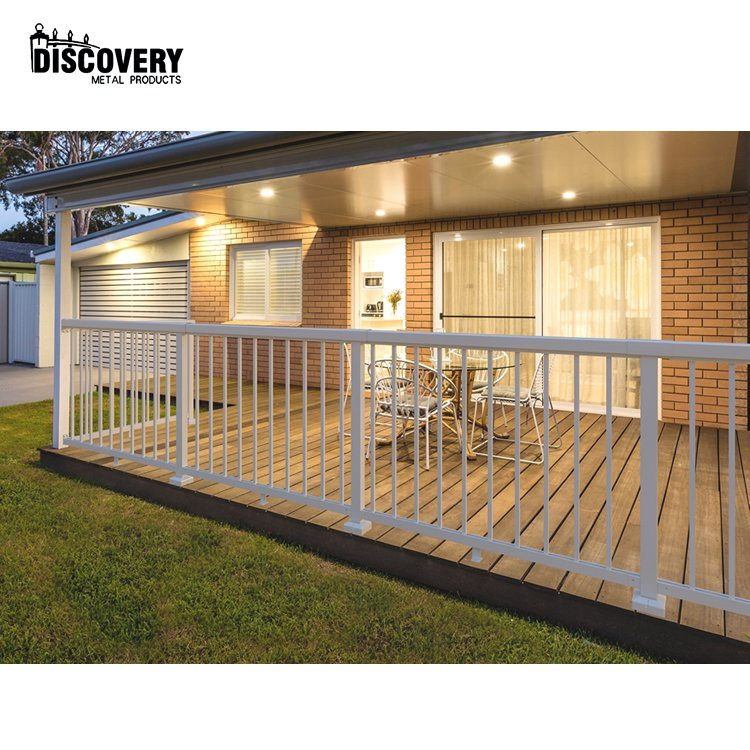 Modern Powder-Coated Aluminum Handrail for Balcony, Stair & Deck