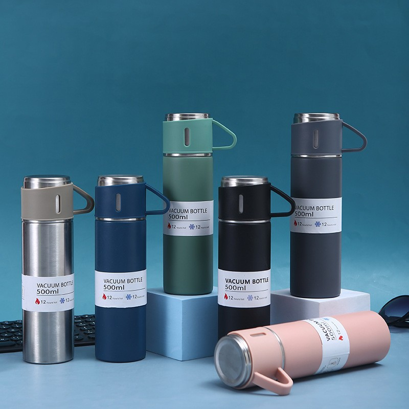 500ml Travel Coffee Tumbler Stainless Steel Vacuum Thermo Cup Double Wall Flask Set Cup 500ml Coffee Mugs