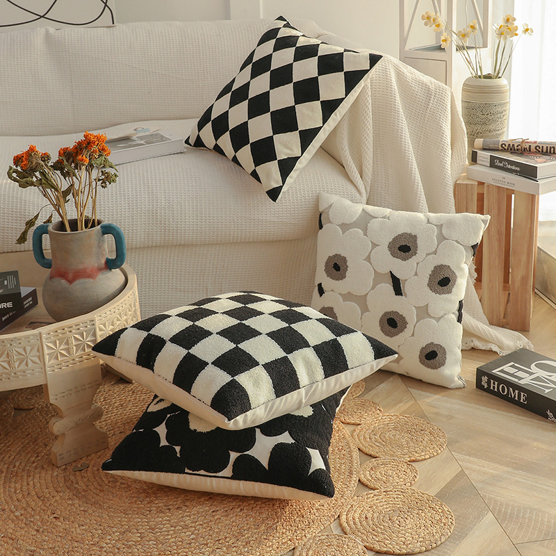 Decorative Embroidery Floor Throw Pillow Covers for Couch Pillow Case