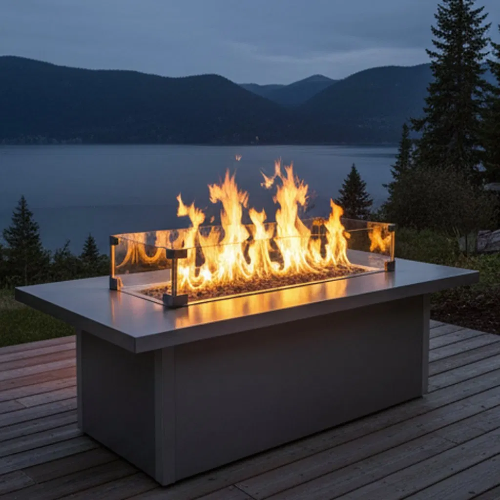 1/2" Cobalt Blue Reflective Fire Glass Chips Crushed Tempered Glass