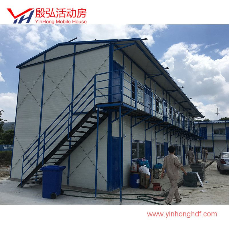 Two Stories Sandwich Panel Prefabricated Mobile House with Ce