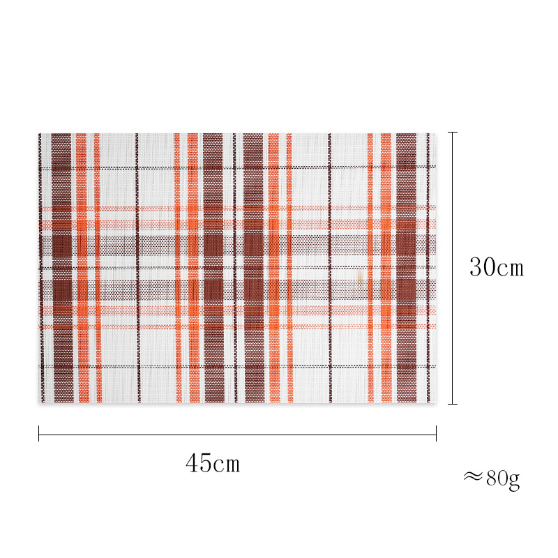 Elegant Checkered Woven Insulation Pads with Burn-Proof Technology