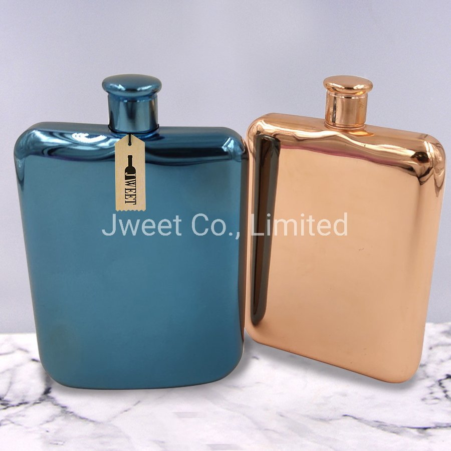 Custom Logo Travel Portable Stainless Steel Flask Whiskey Jug