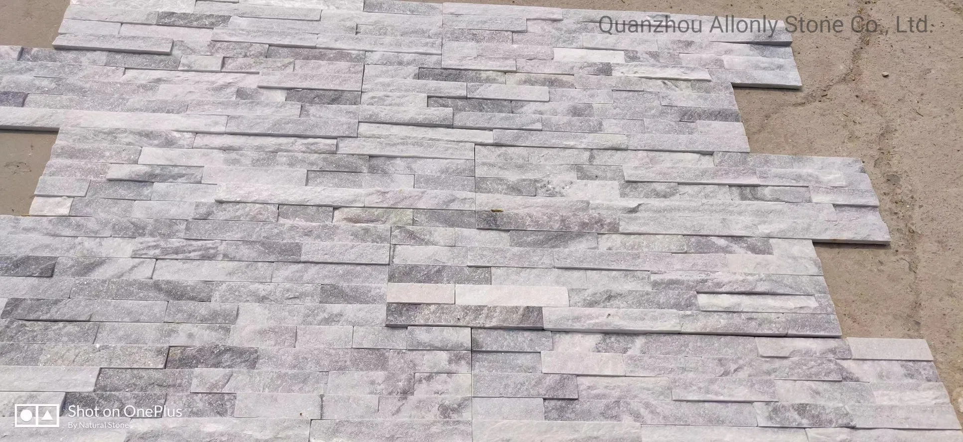 Cloud Grey Quartzite Cultural Stone Panel and Stacked Stone for Wall Cladding and Kitchen Backsplash