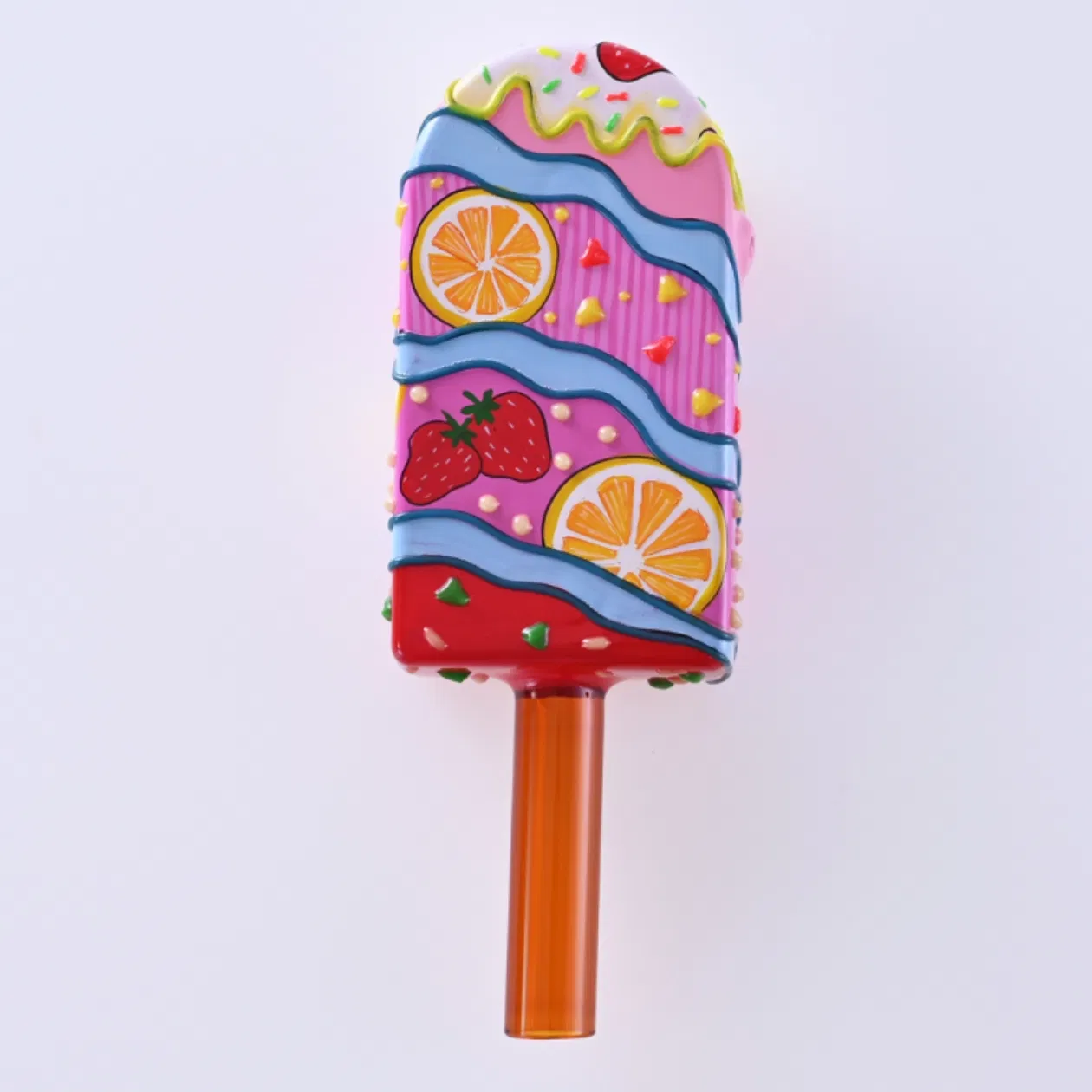 Hot Selling Glass Hand Pipe Mouthpiece Custom Glass Smoking Pipe