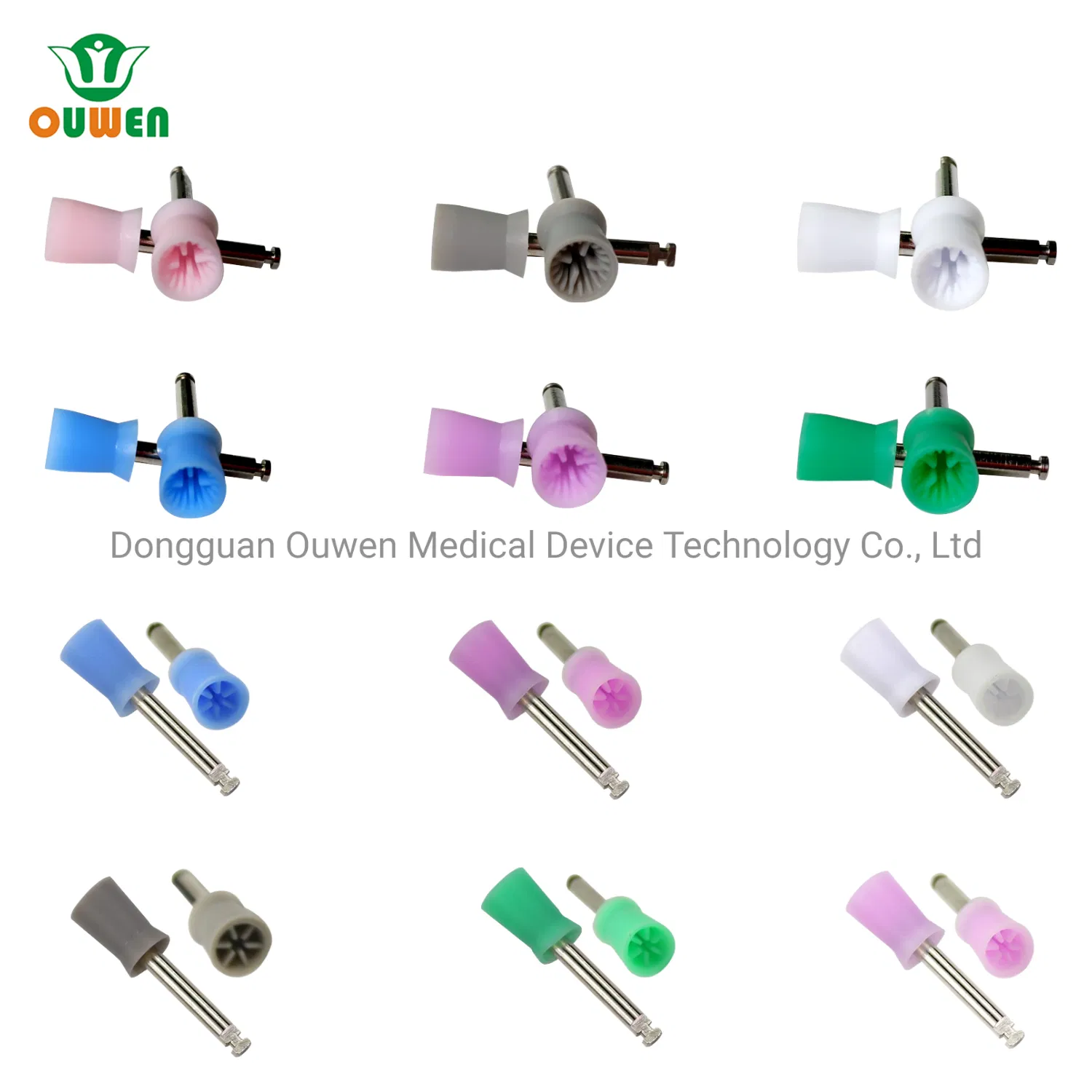 Dental Latch Type Rubber Tooth Polishing Prophy Cup for Low-Speed-Handpiece-Oral-Hygiene