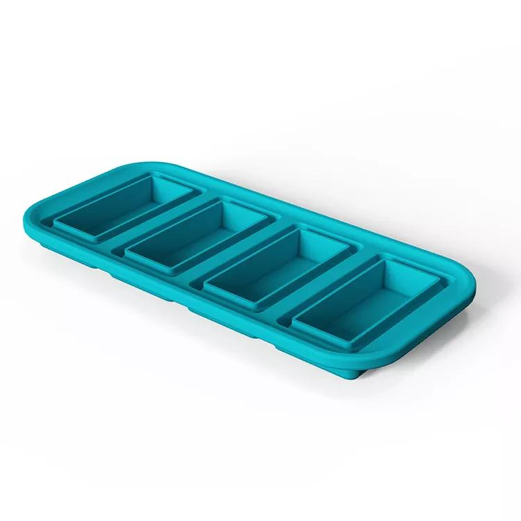 1-Cup Extra Large Freezing Folding Tray for Soup Broth Sauce or Butter Silicone Folding Freezer Container Soup Tray