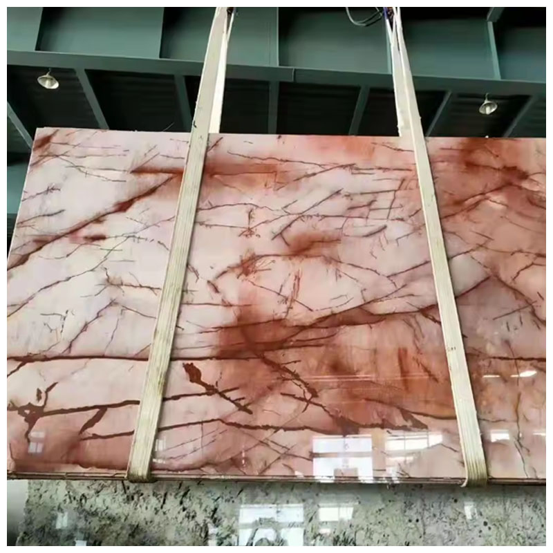 Brazilian Pink Cristallo Juliet Quartzite for Feature Wall and Countertops