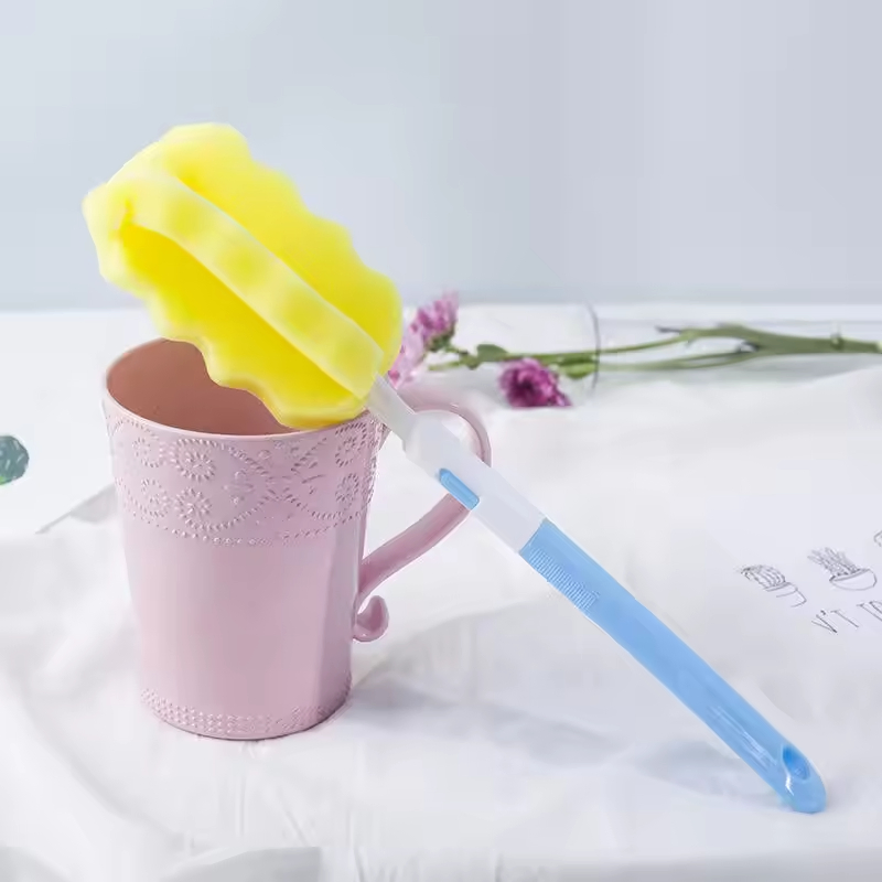 Heavy Duty Handle Shaped Kitchen Dish Magic Sponge Car Cup Cleaning Product Brush