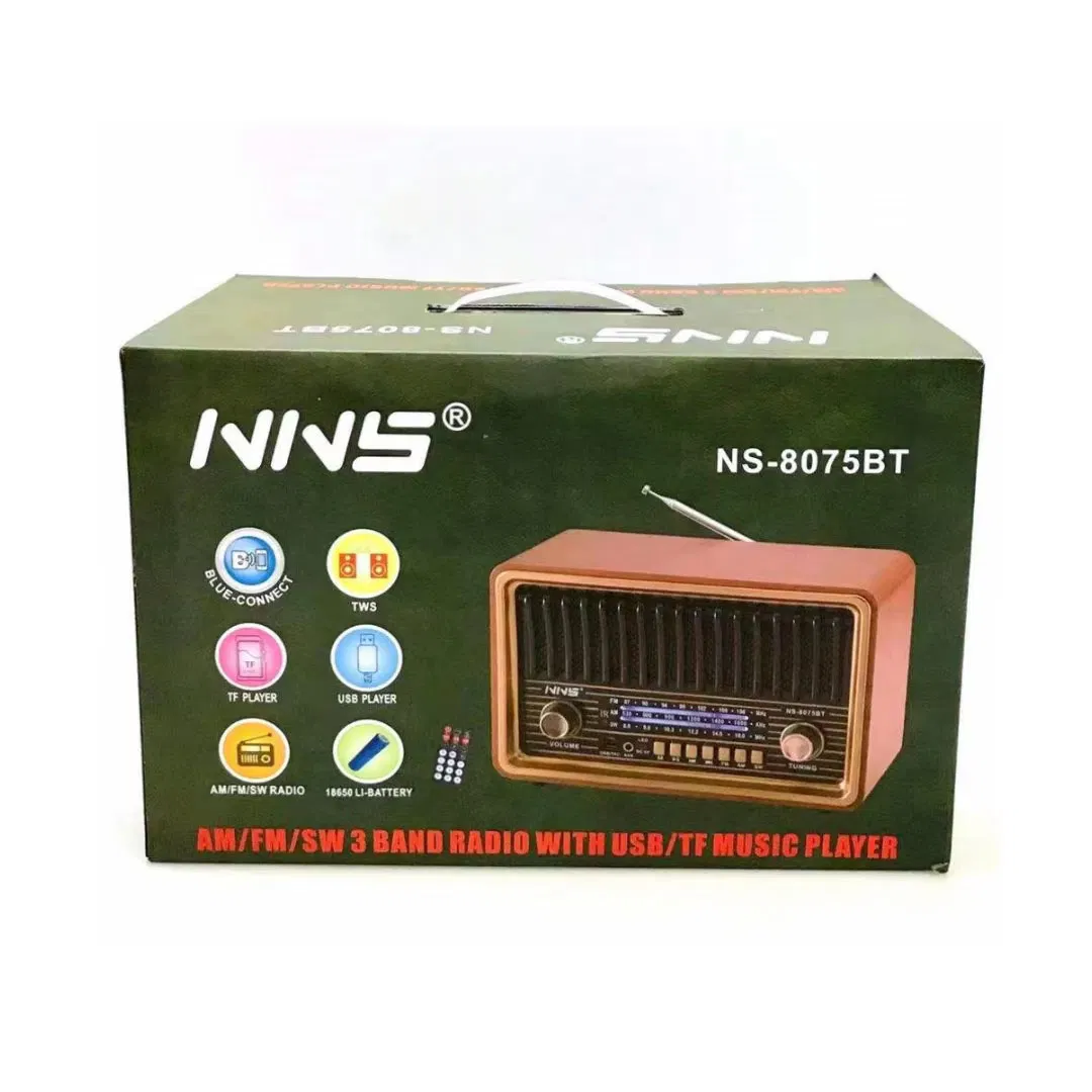 Настольная Bluetooth-колонка NS-8075BT с FM/SW радио