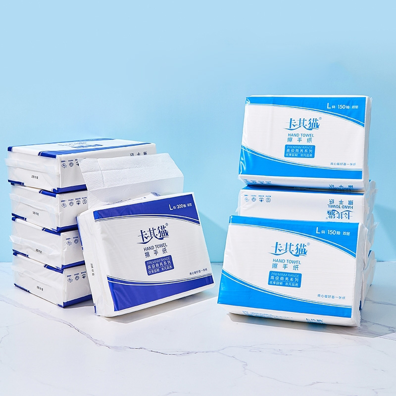 High Quality Dust-Free Wettable and Durable White Hand Towel Paper for Airport