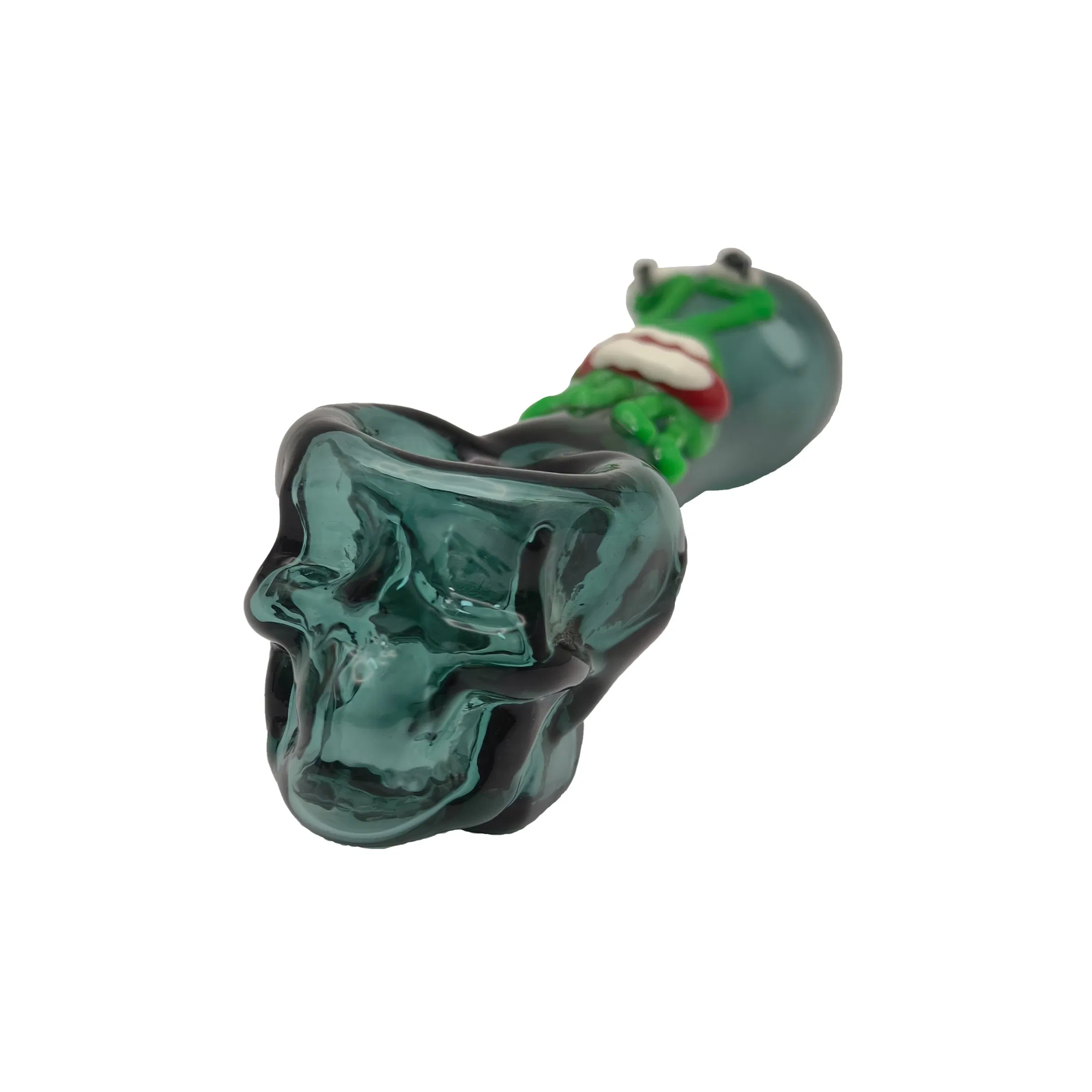 Artistic Glass Smoking Hand Pipe Featuring Colorful Patterns and Ergonomic Shape Tobacco Smoking Pipe