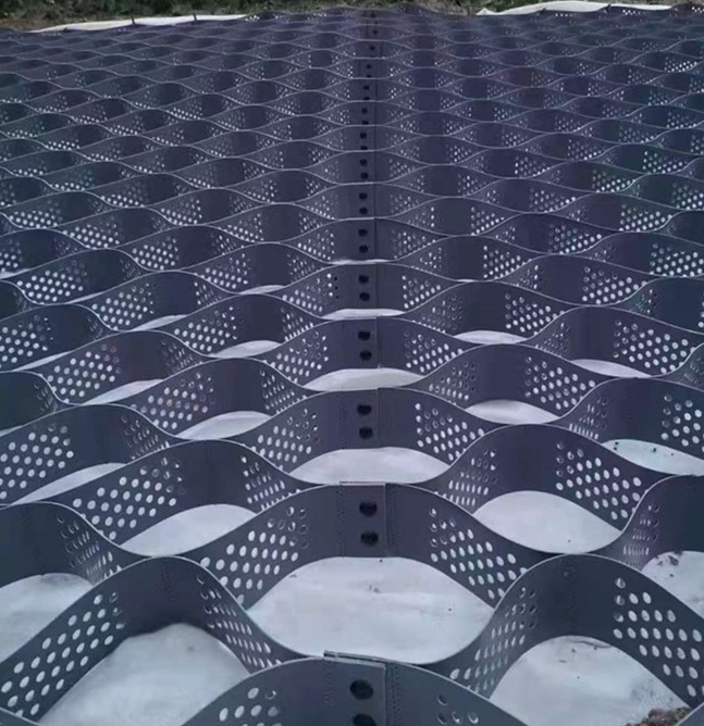 HDPE Geoweb Gravel Grid Geocell 75mm 100mm 150mm 200mm 250mm High Factory Price