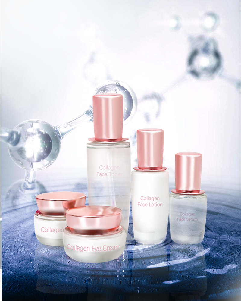 Organic Skincare Set Collagen Moisturizing Brightening Smoothing Wholesale Custom Logo Skincare Set