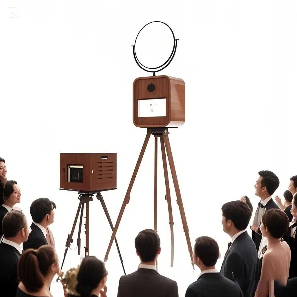 Фотобудка для свадеб и мероприятий с деревянным штативом