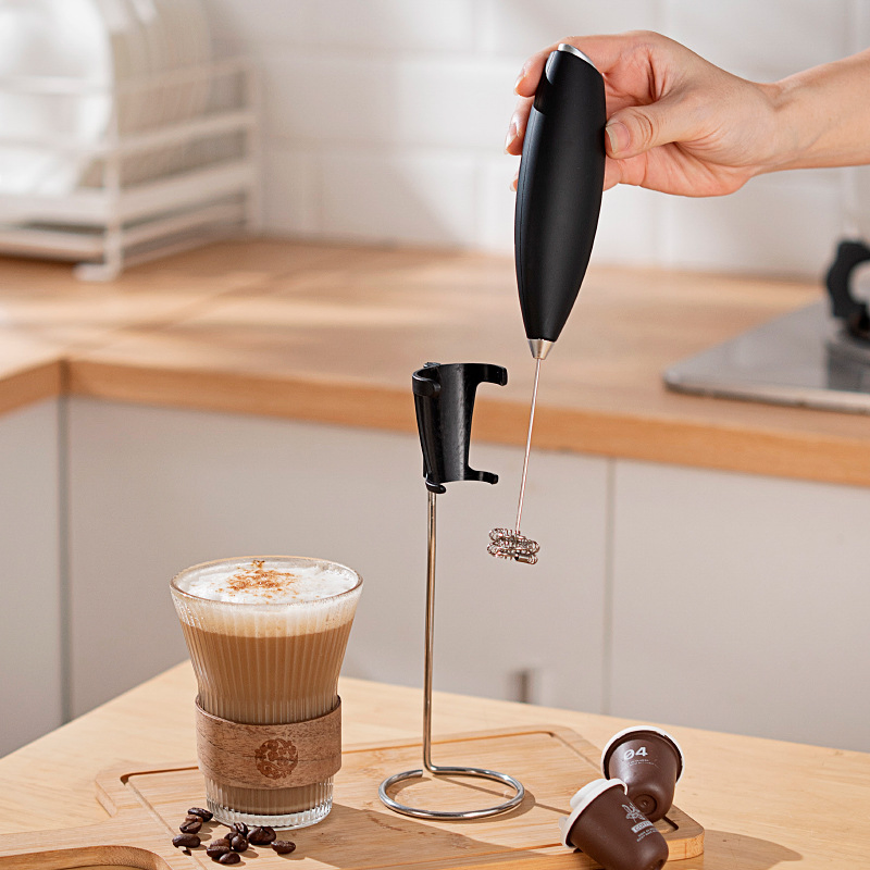 Hot Portable Foam Whisk Coffee Foam Mixer Electric Mini Automatic Portable Electric Milk Frother Milk Frother Stainless