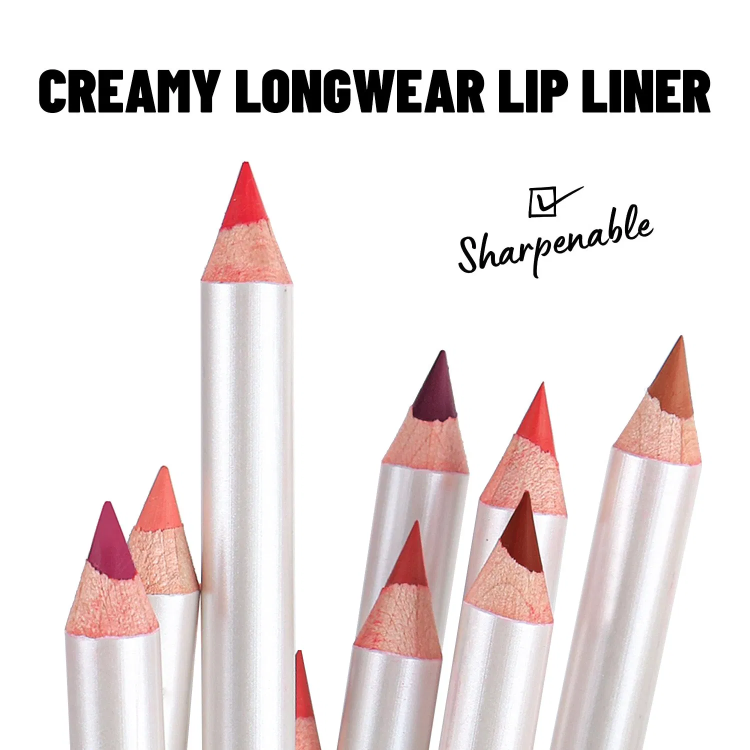 Free Sample Makeup Factory Best Quality Prices Cosmetics Waterproof Lip Liner Pencil