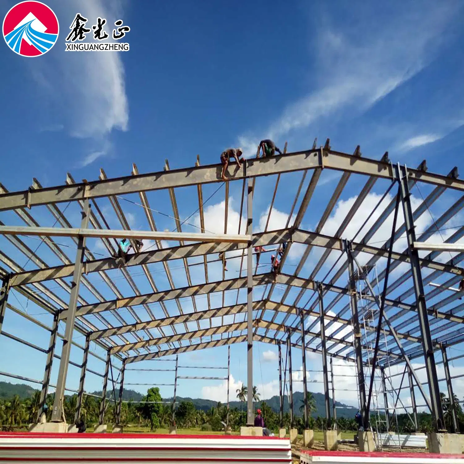 Algeria Prefabricated Steel Structure Workshop Prefab Metal Construction Building Price for Sale