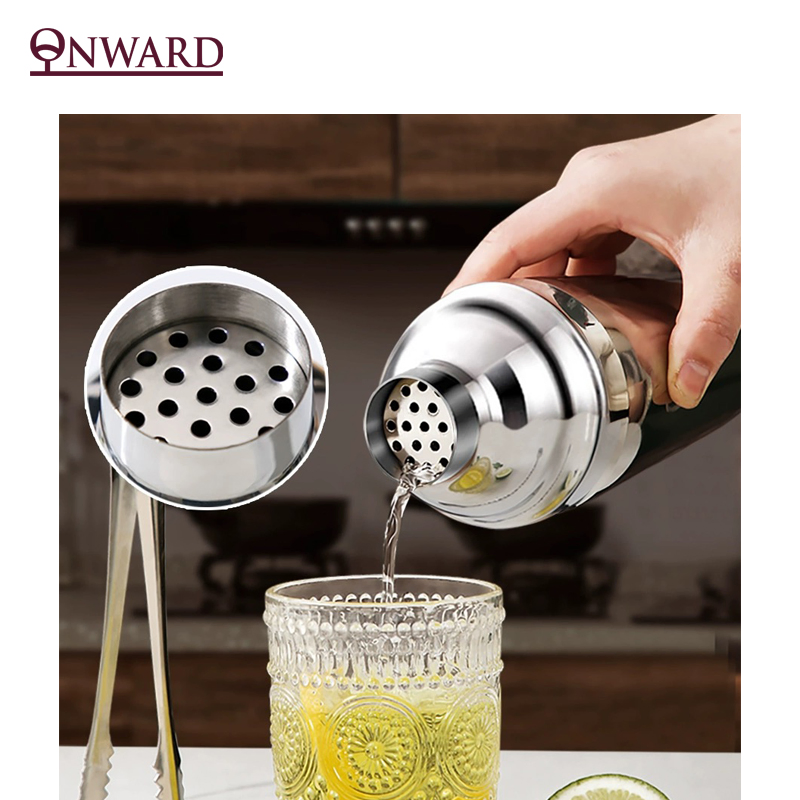 Premium 5-Piece Stainless Steel Cocktail Shaker Set for Mixology