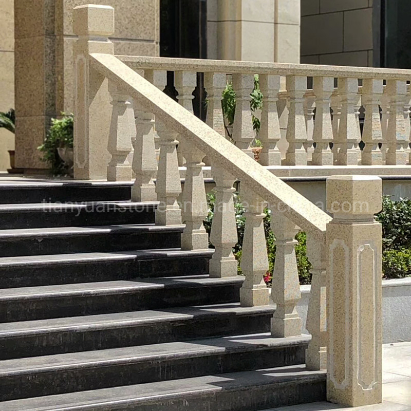 Interior Exterior Decoration Golden Yellow Granite Baluster for Stairs/Staircase