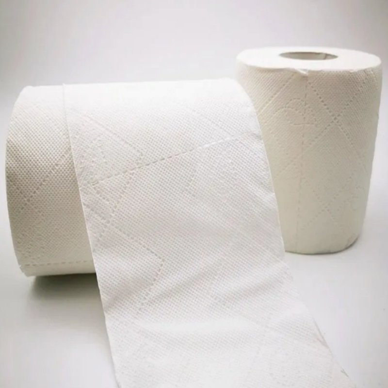 Custom OEM Bamboo Pulp White 4ply Fragrance-Free Embossed Water-Soluble Disposable Ultra-Soft Baby Toilet Roll Paper