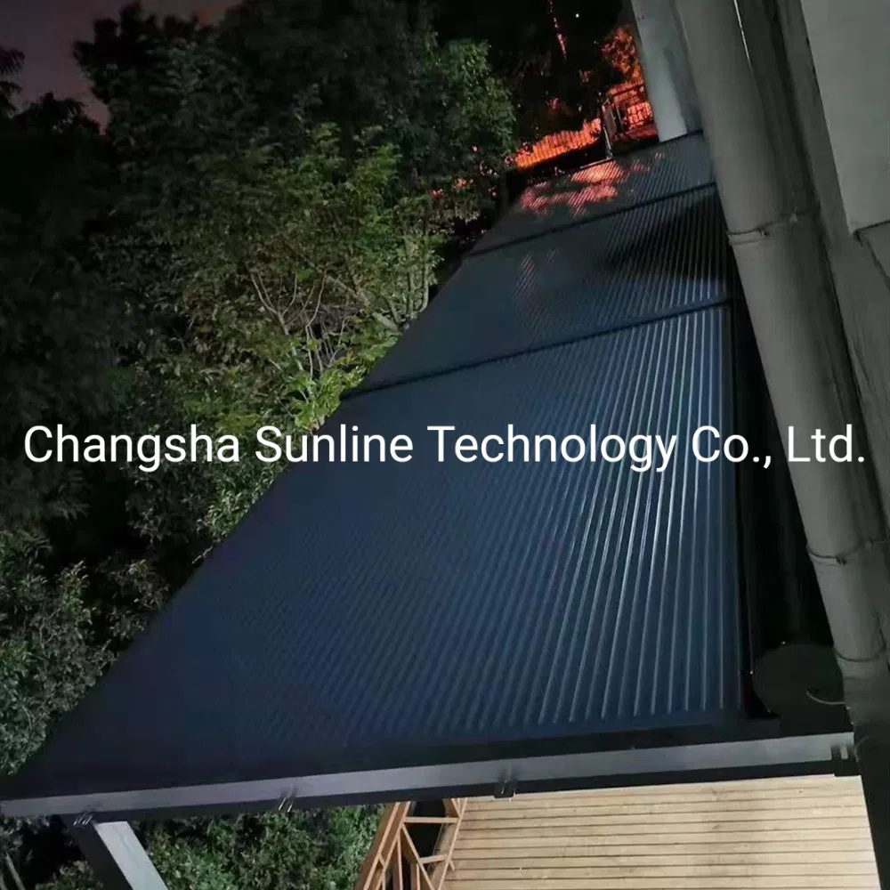 Outdoor Horizontal Aluminium Roller Shutter Automatic Retractable Awning