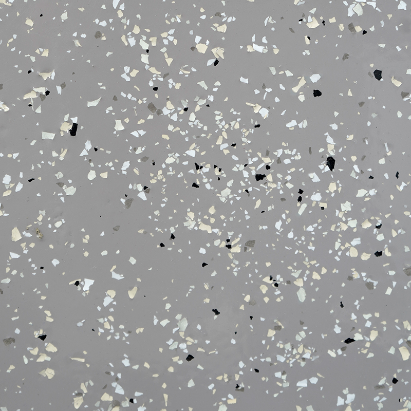 Scratch Proof Colored Flake Epoxy Coating Surface Polyaspartic Flakes Floor