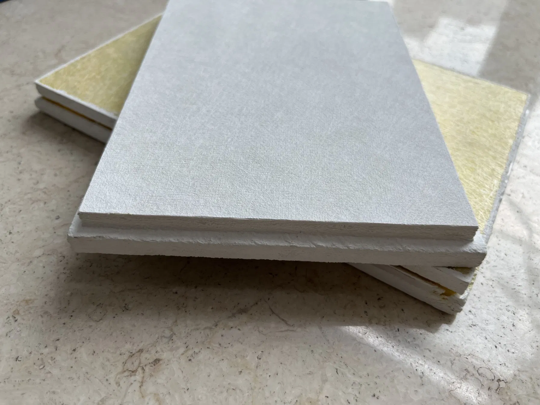 Glass Wool Ceiling Tiles Tegular Edges 603*603 High Density