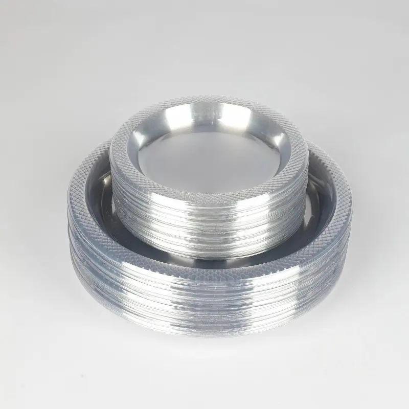 Trendy Transparent Stackable Disposable Picnic Plate Dish