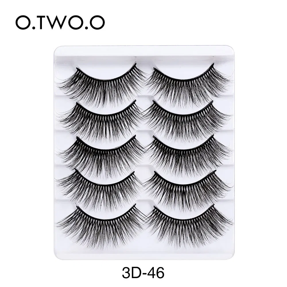 New Product 3D False Eyelashes 5 Pairs of Natural Curly Hair Thick Three-Dimensional Simulation Fake Eyelashes 3D-46