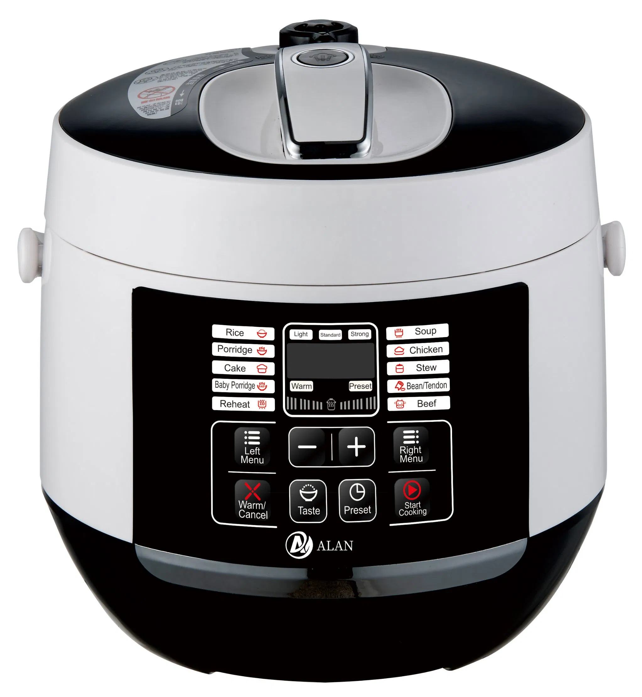 Household Large Capacity Soup Cooker Deep Fry Electric Pressure Cooker for Home Kitchen with Knob Control