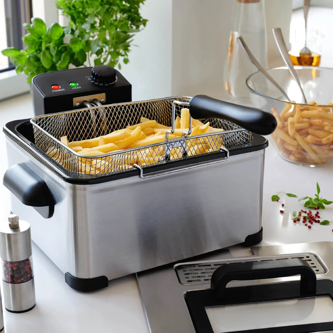 Friggitrice Ad Aria-Vintage Air Fryer Air Electric Fryer Air Fryer RoHS 5 Liters