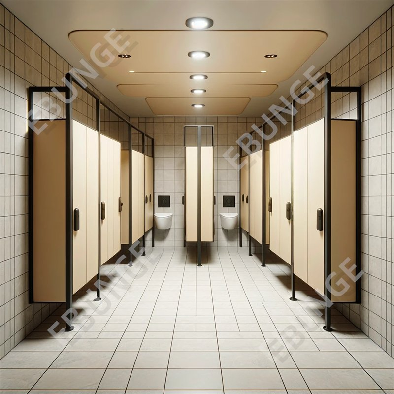 HPL Panel Commercial Bathroom Stall Public Toilet Cubicle Partition