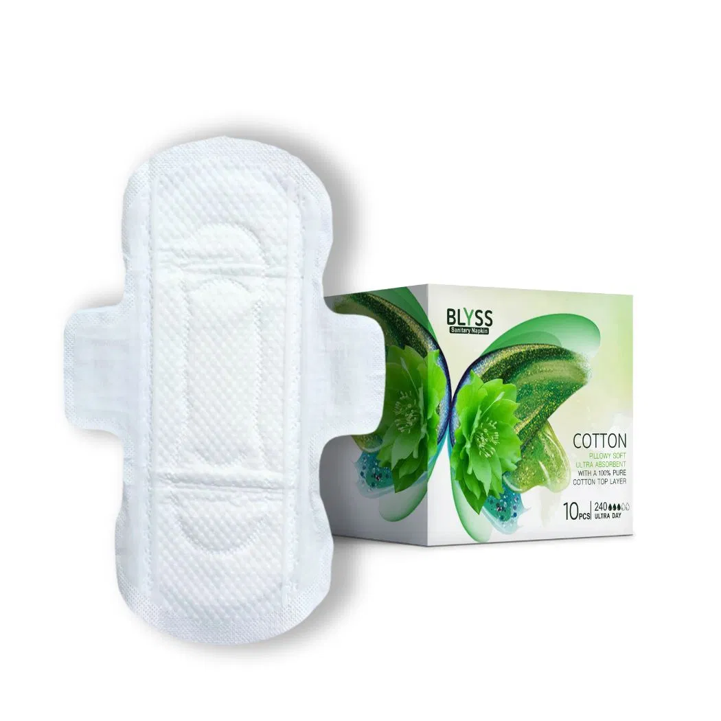 Certified Soft Cotton Top Sheet Boxed Hot Sale Sanitary Pads