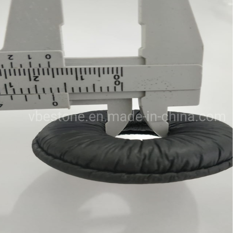 53mm Ear Cushions Leatherette Spare Replacement Earpads for Earphone Headphones Call Center Headsets