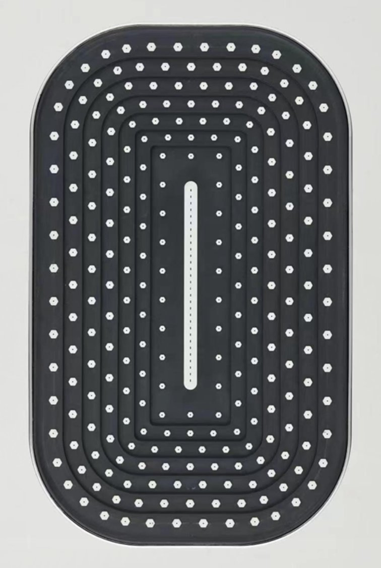 Modern ABS Square Shower Set with Three Functions for Bathrooms