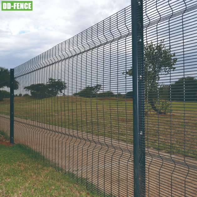 South Africa Galvanized Perimeter Safety 3D High Security 358 Fencing Anti Climb Prison Airport Fence
